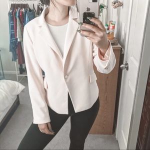 Calvin Klein Blazer Baby Pink With Gold Buttons